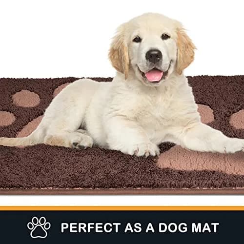 PURRUGS Dirt Trapping Door Mat Indoor Entrance 24" x 35.5" Brown | Pet & Mud Trap with Waterproof Backing thumbnail 3