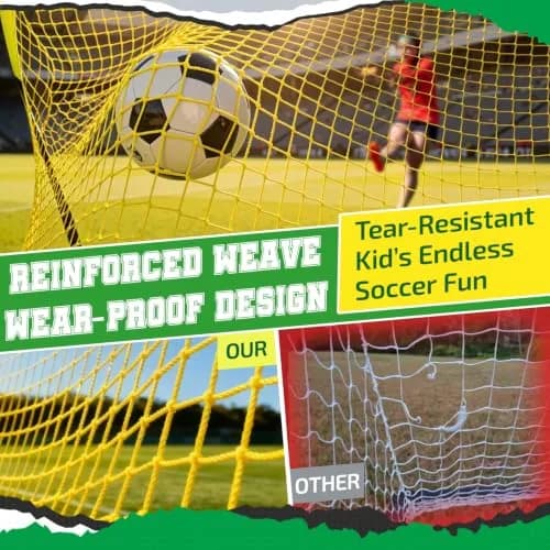 Happy Jump Portable Soccer Goal 7x5 & 5x3.6 FT | Large-Frame Youth Training Net, Weather-Resistant, Easy Setup thumbnail 9