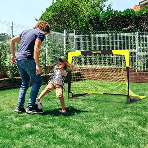 Happy Jump Portable Soccer Goal 7x5 & 5x3.6 FT | Large-Frame Youth Training Net, Weather-Resistant, Easy Setup thumbnail 2