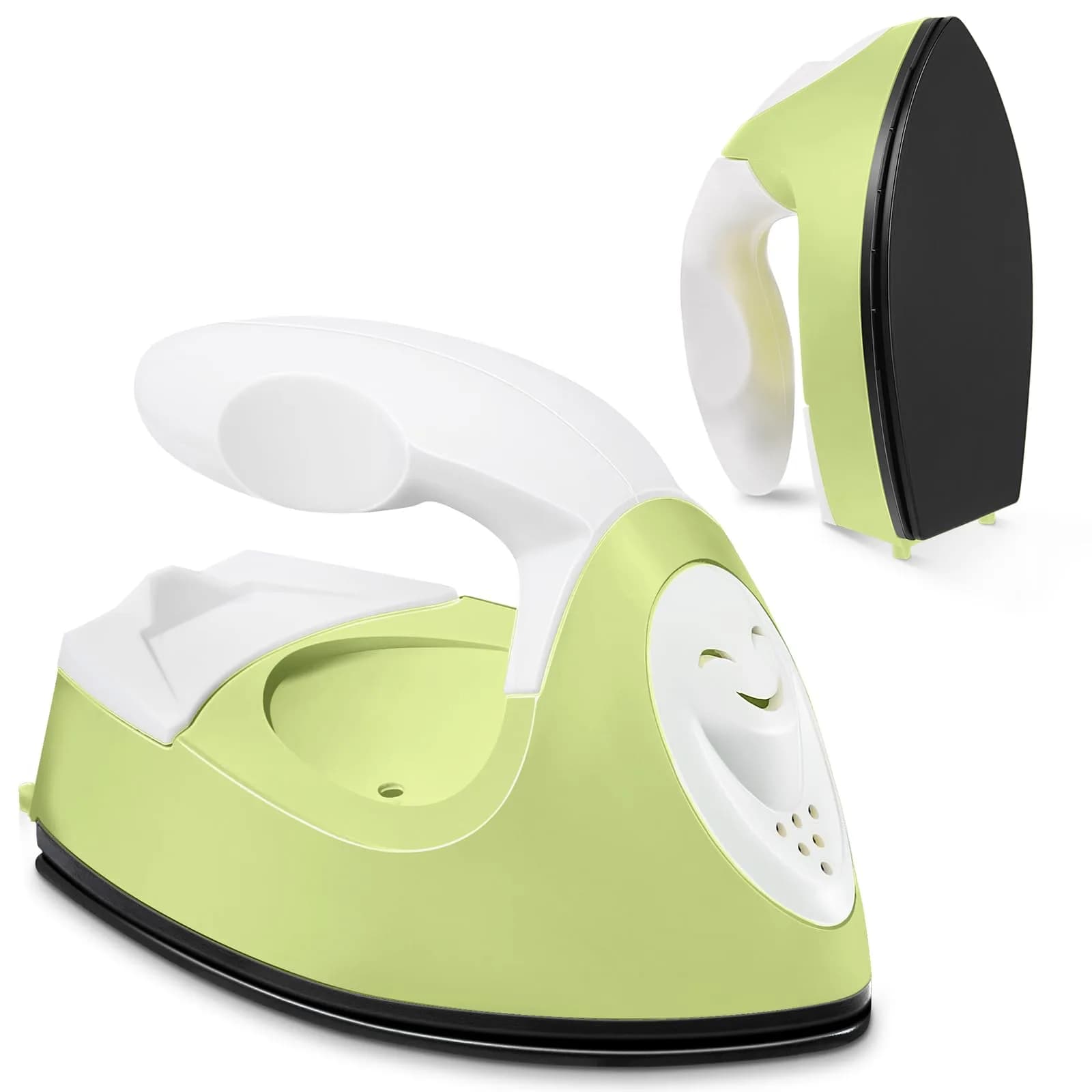 Honoson Mini Craft Iron with Charging Base Tiny, Fruit Green | Portable DIY Heat Press for Small Projects