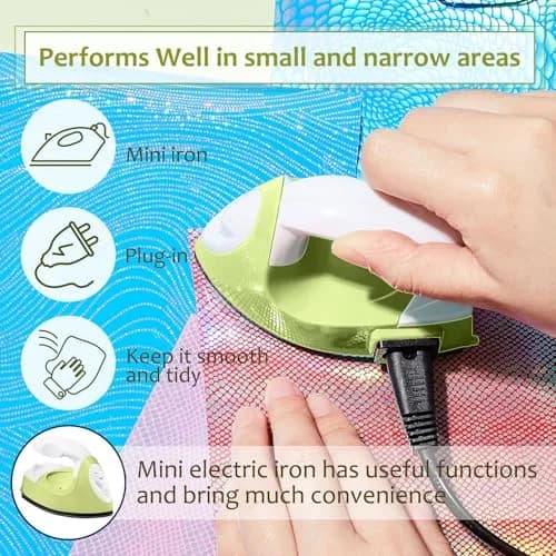 Honoson Mini Craft Iron with Charging Base Tiny, Fruit Green | Portable DIY Heat Press for Small Projects thumbnail 5