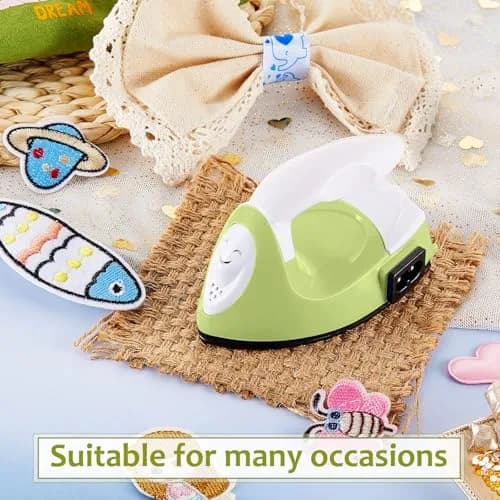 Honoson Mini Craft Iron with Charging Base Tiny, Fruit Green | Portable DIY Heat Press for Small Projects thumbnail 7