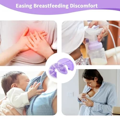 CONBELLA Hot Cold Gel Bead Breast Therapy Pack 17cm (6.69in) | Therapeutic Relief for Breastfeeding Mothers thumbnail 4