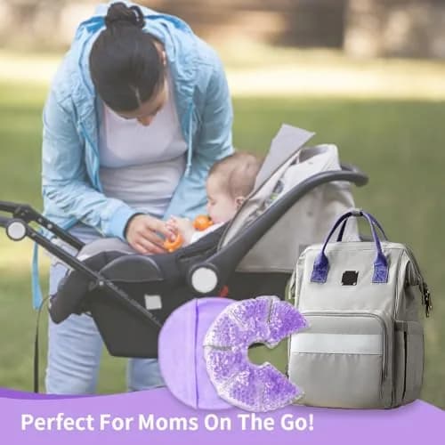 CONBELLA Hot Cold Gel Bead Breast Therapy Pack 17cm (6.69in) | Therapeutic Relief for Breastfeeding Mothers thumbnail 5