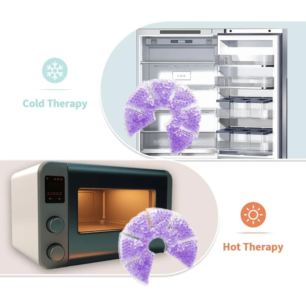 CONBELLA Hot Cold Gel Bead Breast Therapy Pack 17cm (6.69in) | Therapeutic Relief for Breastfeeding Mothers - view 3