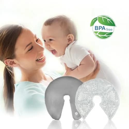 CONBELLA Breast Ice Packs 2 Pack | Therapeutic Gel Pads for Engorgement, Mastitis, Clogged Ducts, Nipple Pain, Improve Milk Flow thumbnail 2