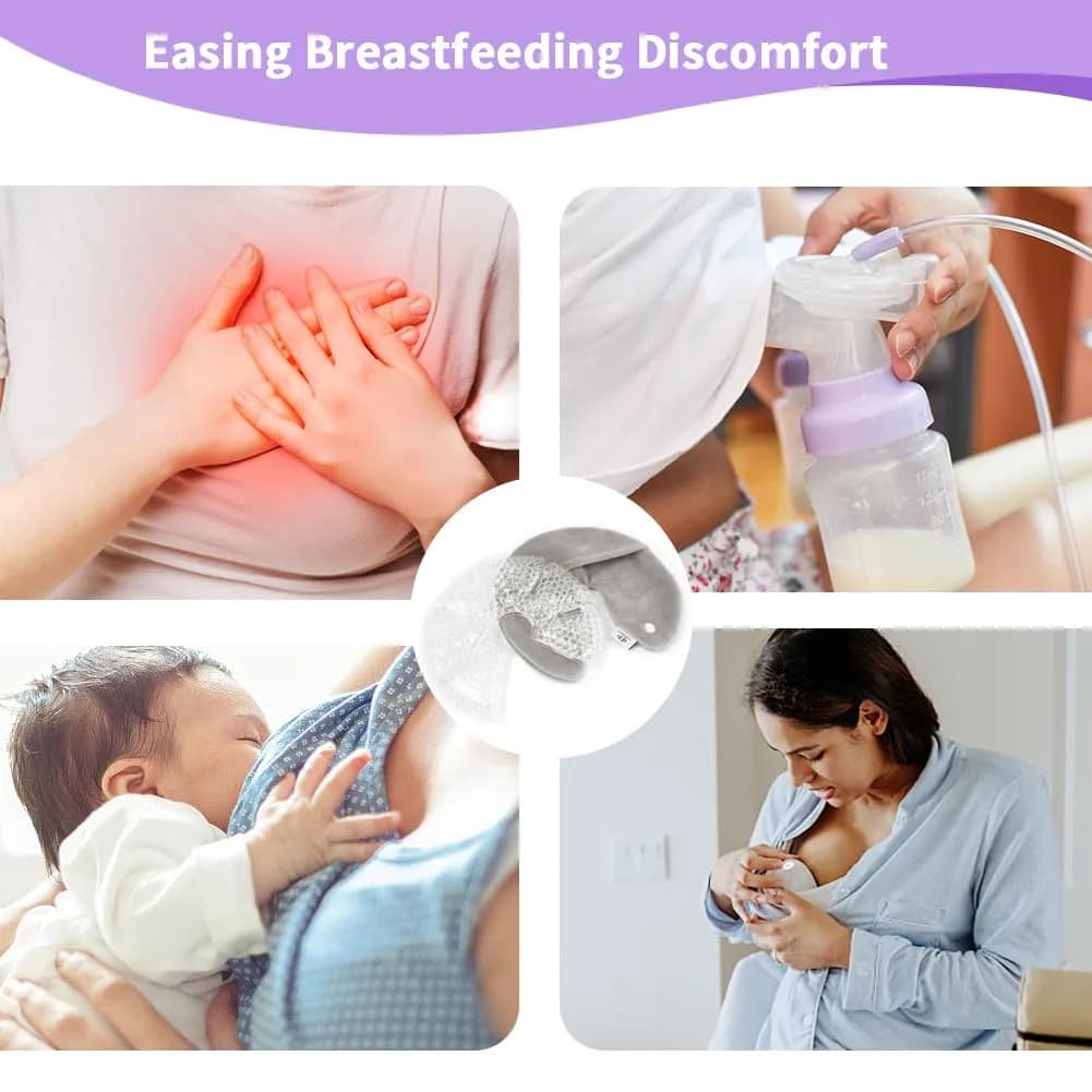 CONBELLA Breast Ice Packs 2 Pack | Therapeutic Gel Pads for Engorgement, Mastitis, Clogged Ducts, Nipple Pain, Improve Milk Flow - view 4