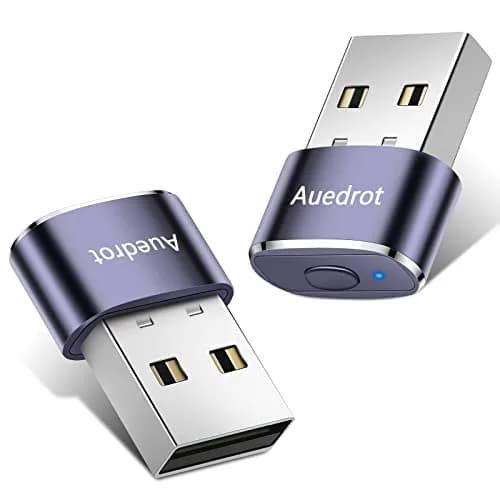 AUEDROT Metal Mouse Jiggler 2 PCS Purple | Undetectable USB Mouse Mover, 2 Jiggle Modes, Plug & Play (22*11*8mm, 3g) thumbnail 1