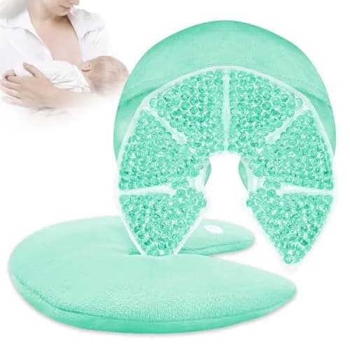 CONBELLA Hot Cold Gel Bead Breast Therapy Pack 17cm (6.69in) | Therapeutic Relief for Breastfeeding Mothers thumbnail 1