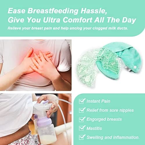 CONBELLA Hot Cold Gel Bead Breast Therapy Pack 17cm (6.69in) | Therapeutic Relief for Breastfeeding Mothers thumbnail 4
