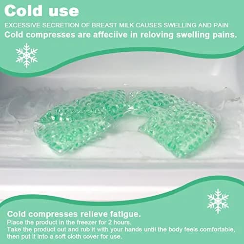 CONBELLA Hot Cold Gel Bead Breast Therapy Pack 17cm (6.69in) | Therapeutic Relief for Breastfeeding Mothers thumbnail 3