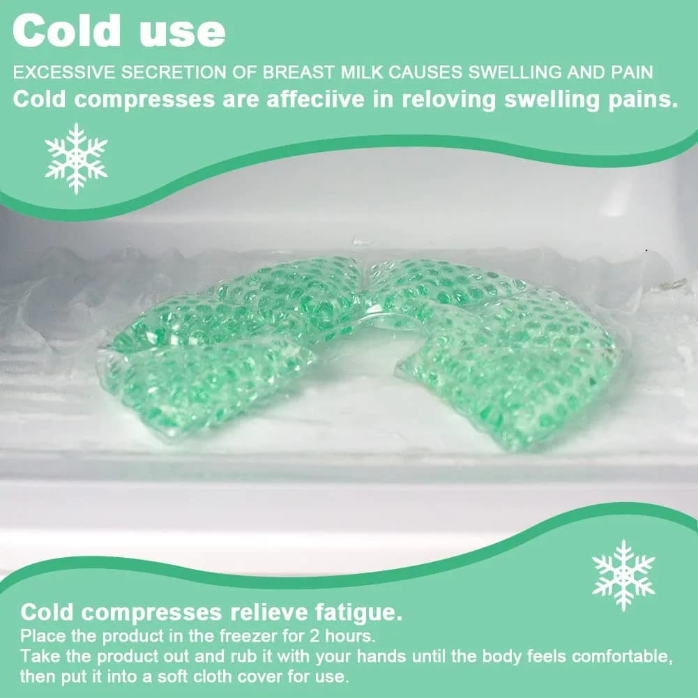 CONBELLA Hot Cold Gel Bead Breast Therapy Pack 17cm (6.69in) | Therapeutic Relief for Breastfeeding Mothers - view 3