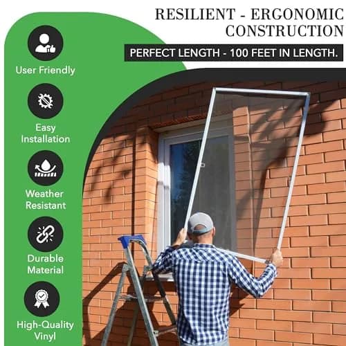 FINE PRODUCT SUPPLY Screen Spline 0.125" | Durable Vinyl, 100ft Roll for Window & Door Mesh thumbnail 5