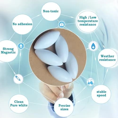 BBTCTY Magnetic Stirrer Stir Bars 15X35 mm Olive Shape | Chemically Inert, 5 PCS, USA Import thumbnail 5