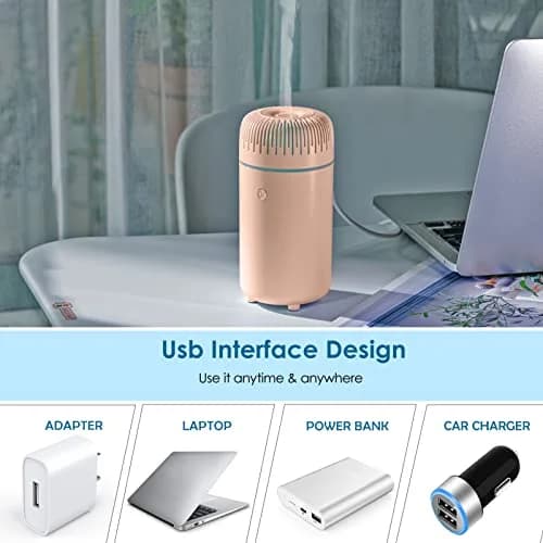 UrrSovv USB Car Diffuser Humidifier 100ml (3.4 Fl Oz) | Ultrasonic Cool Mist for Fresh Air thumbnail 4