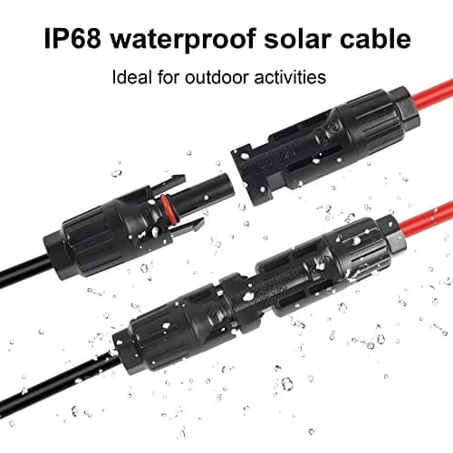 GELRHONR 12AWG Solar Connector to XT60 Female Extension Cable 1.5m (4.9ft) | Heavy Duty Copper Wire for Power Stations thumbnail 5