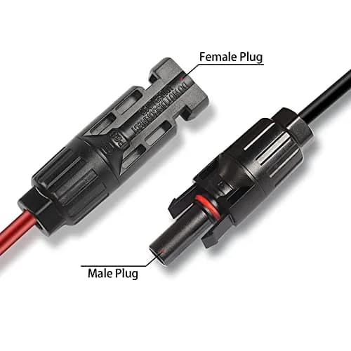 GELRHONR 12AWG Solar Connector to XT60 Female Extension Cable 1.5m (4.9ft) | Heavy Duty Copper Wire for Power Stations thumbnail 7