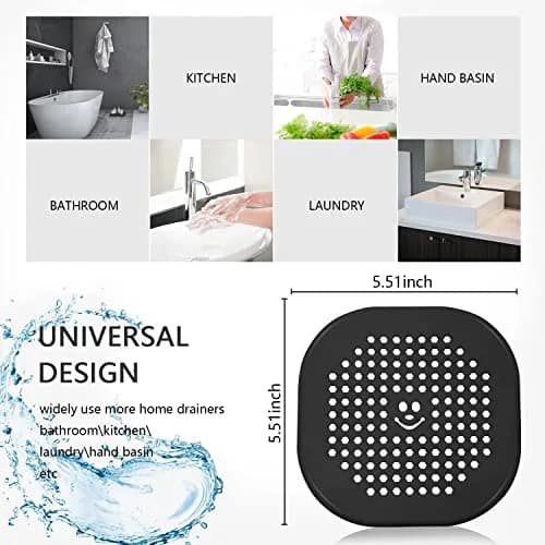 Couidl Pink Silicone Drain Hair Catcher 14cm (5.5in) | Set of 2 for Shower & Sink thumbnail 3