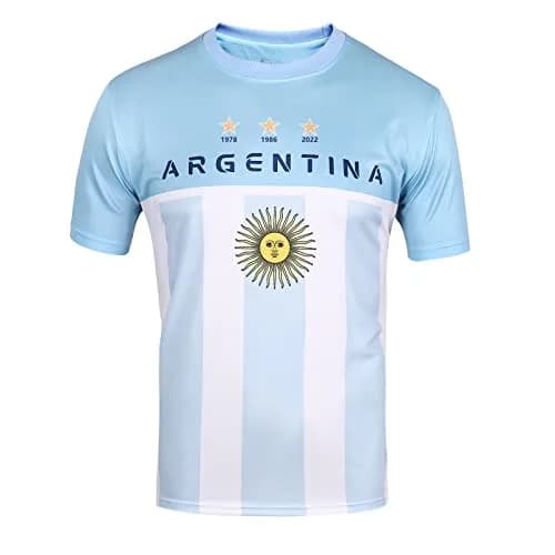 DIBEI Argentina 2026 World Cup Fan Soccer Jersey Large | Official Team Design thumbnail 1
