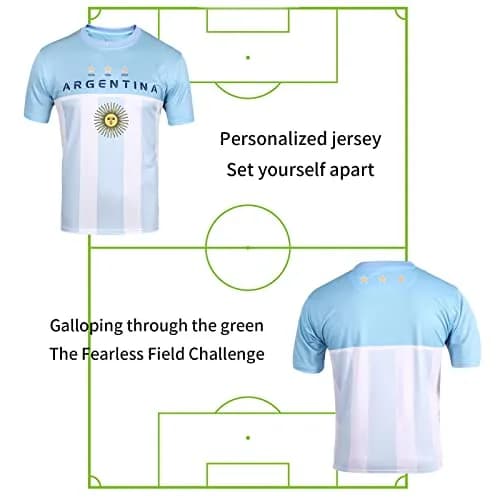 DIBEI Argentina 2026 World Cup Fan Soccer Jersey Large | Official Team Design thumbnail 4