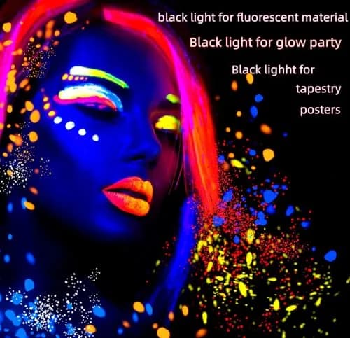THLIFURE UV Black Light Bar 1ft LED Blacklight Strip Lights (2-Pack, 10W) | Magnetic USB-C Powered for Glow Parties & Tapestries thumbnail 5