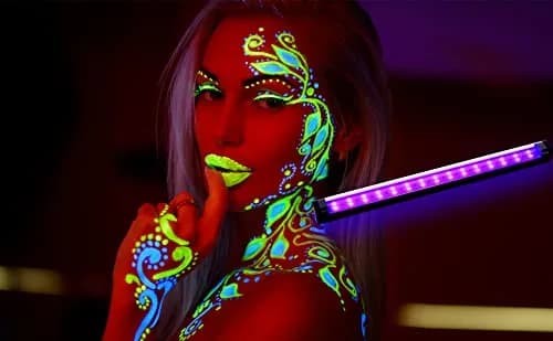 THLIFURE UV Black Light Bar 1ft LED Blacklight Strip Lights (2-Pack, 10W) | Magnetic USB-C Powered for Glow Parties & Tapestries thumbnail 3