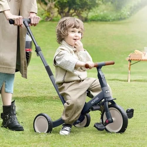 newyoo TR007 5-in-1 Tricycle for Toddlers 1-3 Years | ASTM & EN188 Approved Carbon Steel Ride-On Toy thumbnail 6