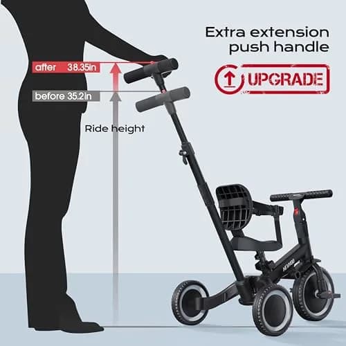 newyoo TR007 5-in-1 Tricycle for Toddlers 1-3 Years | ASTM & EN188 Approved thumbnail 5