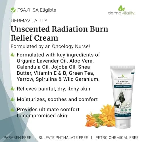 UltimateVitality Radiation Burn Relief Cream Calendula Organic 59ml (2 oz) | Natural Soothing for Radiation Patients thumbnail 3