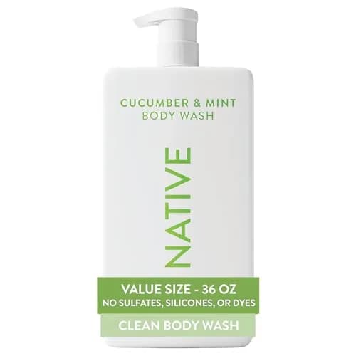 Native Body Wash Cucumber & Mint 1065ml (36 Fl Oz) | Gentle & Hydrating for All Skin Types thumbnail 1