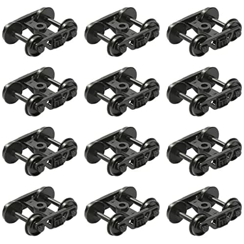 Evemodel Model Train Bogie 12pcs HO Scale 1:87 | Durable Plastic Wheels for HO Model Railways thumbnail 1