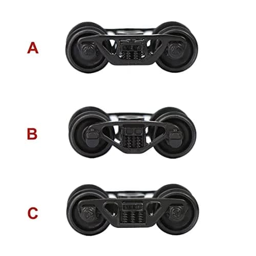 Evemodel Model Train Bogie 12pcs HO Scale 1:87 | Durable Plastic Wheels for HO Model Railways thumbnail 5