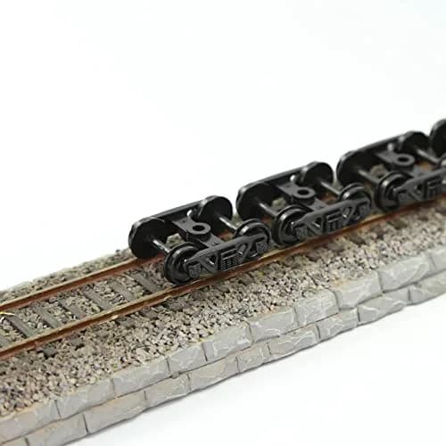 Evemodel Model Train Bogie 12pcs HO Scale 1:87 | Durable Plastic Wheels for HO Model Railways thumbnail 2