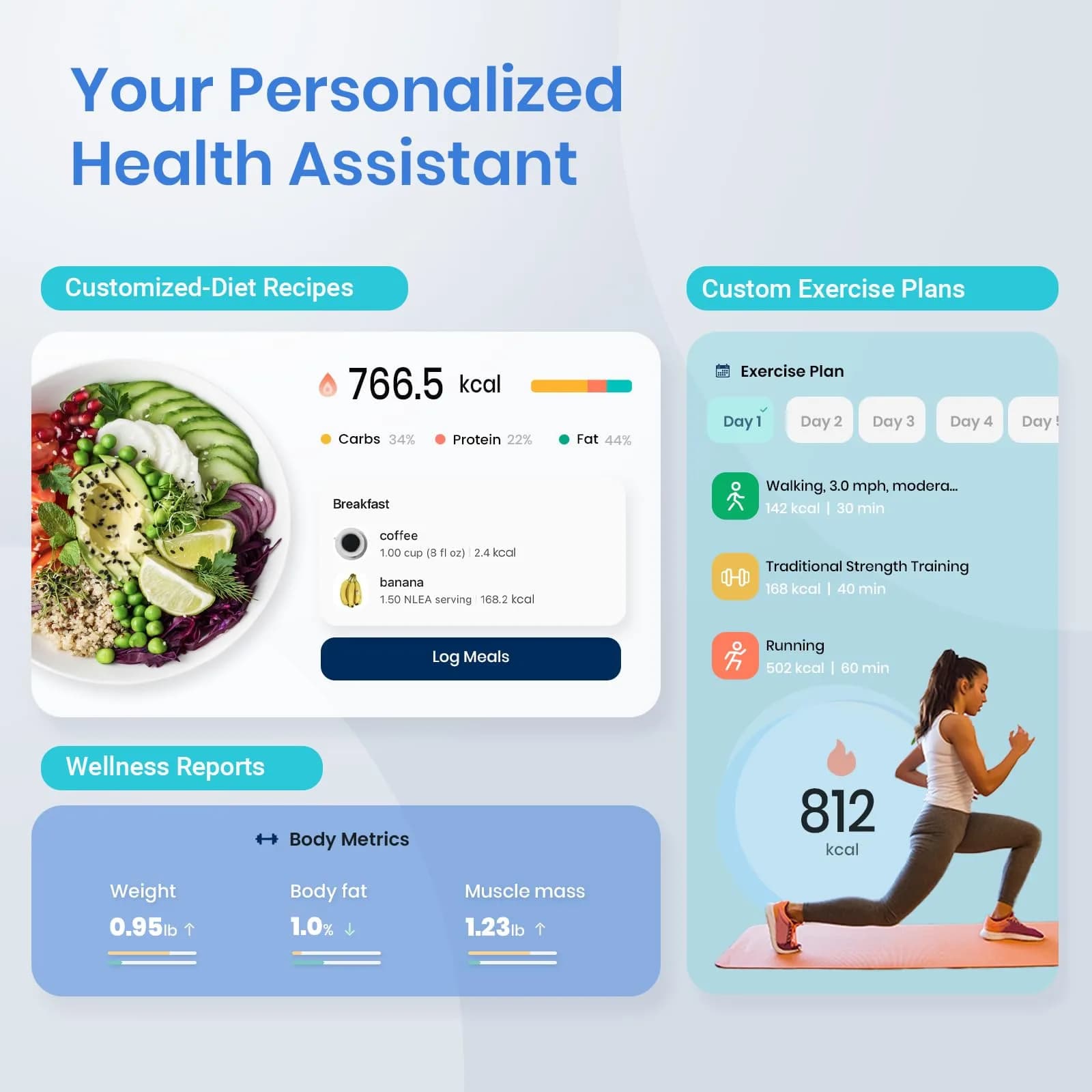 Etekcity Smart Scale for Body Weight, BMI, Body Fat, Bluetooth, Blue | FDA Approved Weigh Scale - view 5