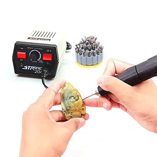 JianLing 13-Piece Diamond Grinding Burr Set 2.35mm Shank | T-Shape Head for Rotary Tools thumbnail 5