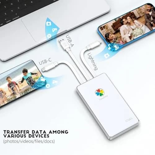iDiskk 2TB External Hard Drive for iPhone & Android | 2TB Phone Backup Storage thumbnail 6