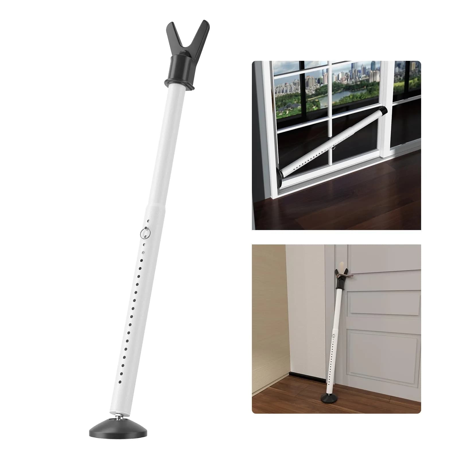 Keplrend Door Security Bar 1 Pack, Adjustable 51 Inch | Heavy Duty Door Stopper for Home Security - main product image