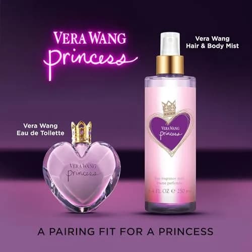 Vera Wang Princess Hair and Body Mist 250ml (8.4 Fl Oz) | Citrus-Forward Fragrance for Youthful Femininity thumbnail 4