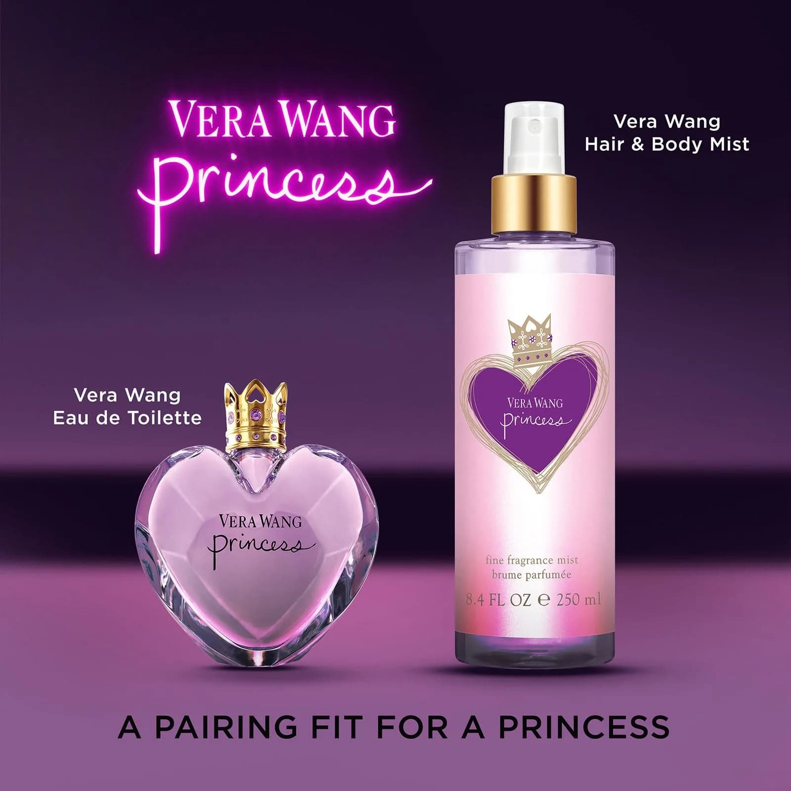 Vera Wang Princess Hair and Body Mist 250ml (8.4 Fl Oz) | Citrus-Forward Fragrance for Youthful Femininity - view 4