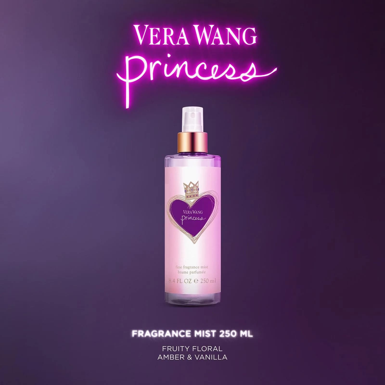 Vera Wang Princess Hair and Body Mist 250ml (8.4 Fl Oz) | Citrus-Forward Fragrance for Youthful Femininity - view 5