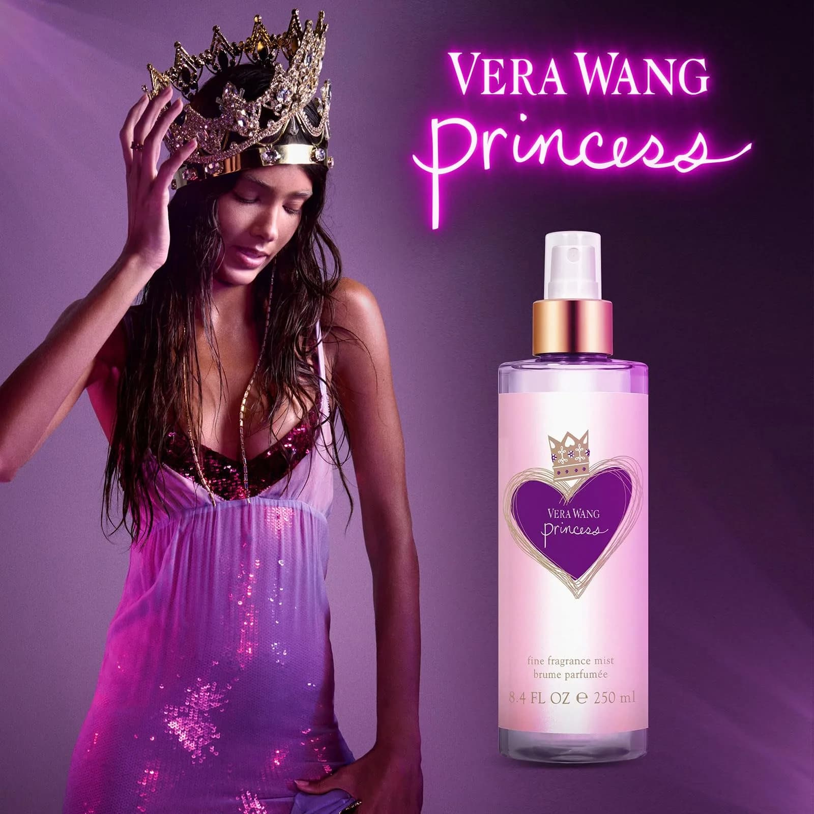Vera Wang Princess Hair and Body Mist 250ml (8.4 Fl Oz) | Citrus-Forward Fragrance for Youthful Femininity - view 3