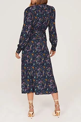 Derek Lam Collective Blue Floral Dress 52 | Elegant Floral Midi for Women thumbnail 4