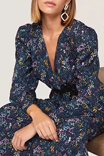 Derek Lam Collective Blue Floral Dress 52 | Elegant Floral Midi for Women thumbnail 5