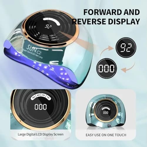 MIRAGE LAYON UV Light for Nails 288W with 63 LED Beads | Fast 10s Drying, LCD Display, Auto Sensor thumbnail 8