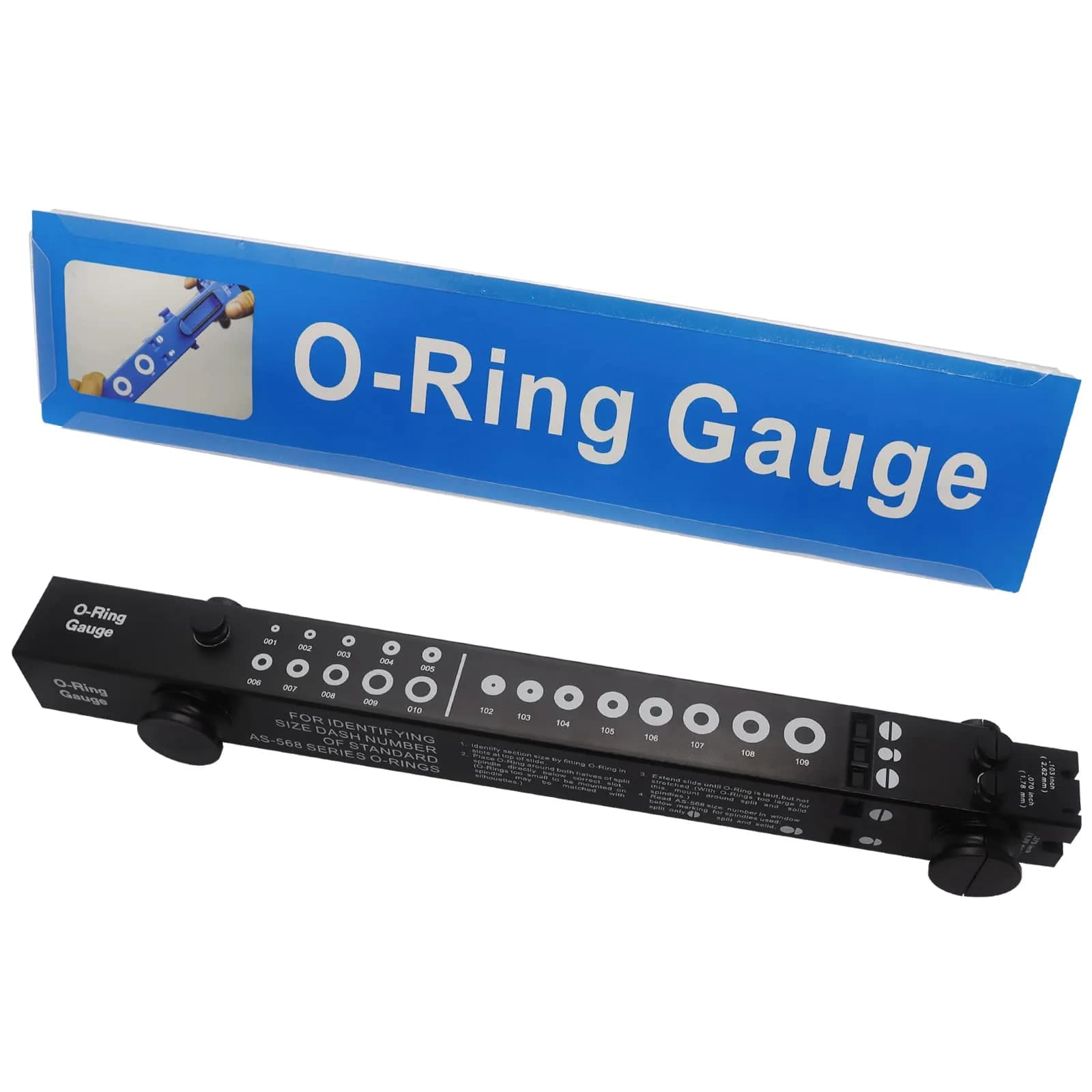 BUSY-CORNER Telescoping O-Ring Gauge for AS568/BS1806 Standards | Measures ID, OD, Thickness Up to 13" ID - main product image