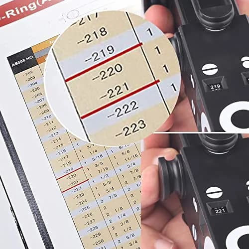 BUSY-CORNER Telescoping O-Ring Gauge for AS568/BS1806 Standards | Measures ID, OD, Thickness Up to 13" ID thumbnail 4