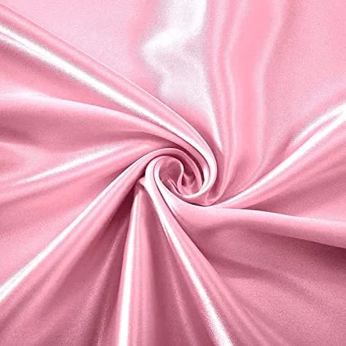 Homiest Pink Satin Flat Sheet Twin | Silky, Wrinkle-Resistant, Hair & Skin Friendly thumbnail 3