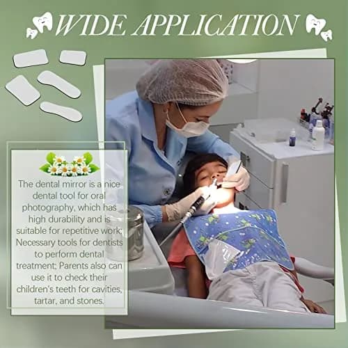 Frienda 10Pcs Dental Photography Intraoral Mirror Set | 5 Shapes, Double-Sided Glass Reflectors for Teeth Photos, with 10 Drawstring Bags for Dentist Clinic or Home Oral Check thumbnail 7