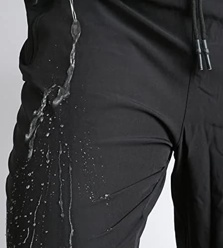 GAXIDES Mens Workout Hiking Pants Lightweight Quick Dry Waterproof Khaki 3XL | Breathable, Water-Resistant Active Joggers thumbnail 6