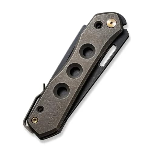 WeKnife WE210314 Vision R Superlock Bronze | 4.5" Closed, CPM-20CV Blade, Titanium Handle thumbnail 5